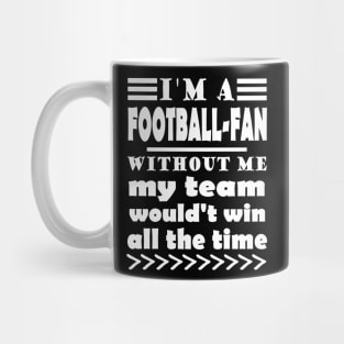 Football fan dad mom game saying Mug